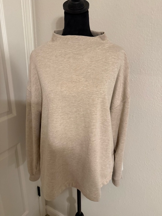 Lou & Grey Sweaters - Lou & Grey Light Cream Funnel Neck Sweater